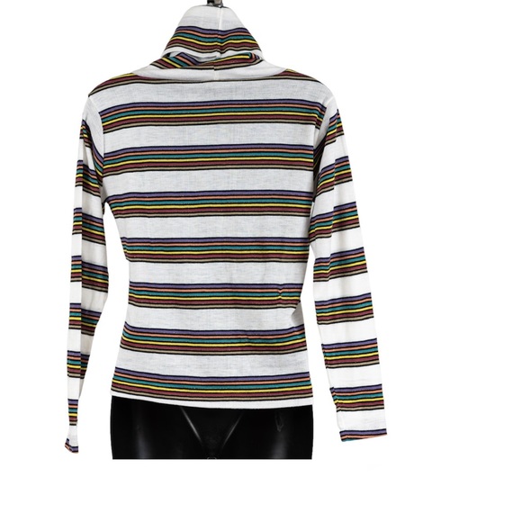 Helen Sue turtleneck striped sweater size L - Picture 2 of 10